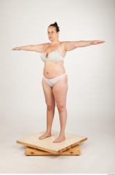 Whole Body Woman Underwear Bra Average Studio photo references